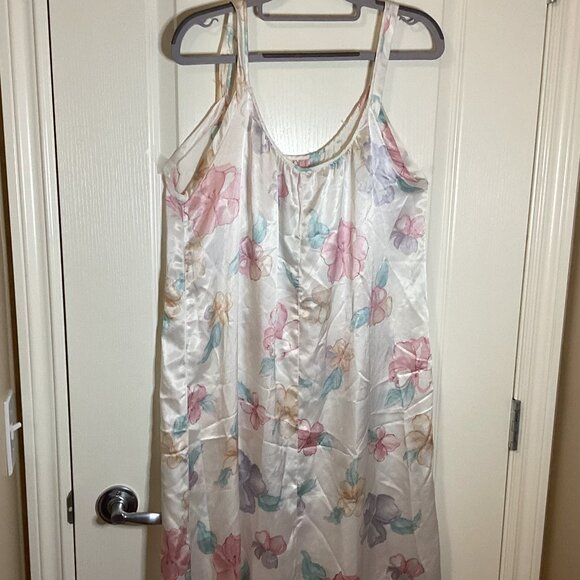 Vintage Carolyn Holt Renfrew Women's Maxi Nightgown & Robe Set Size L Floral - Picture 5 of 12
